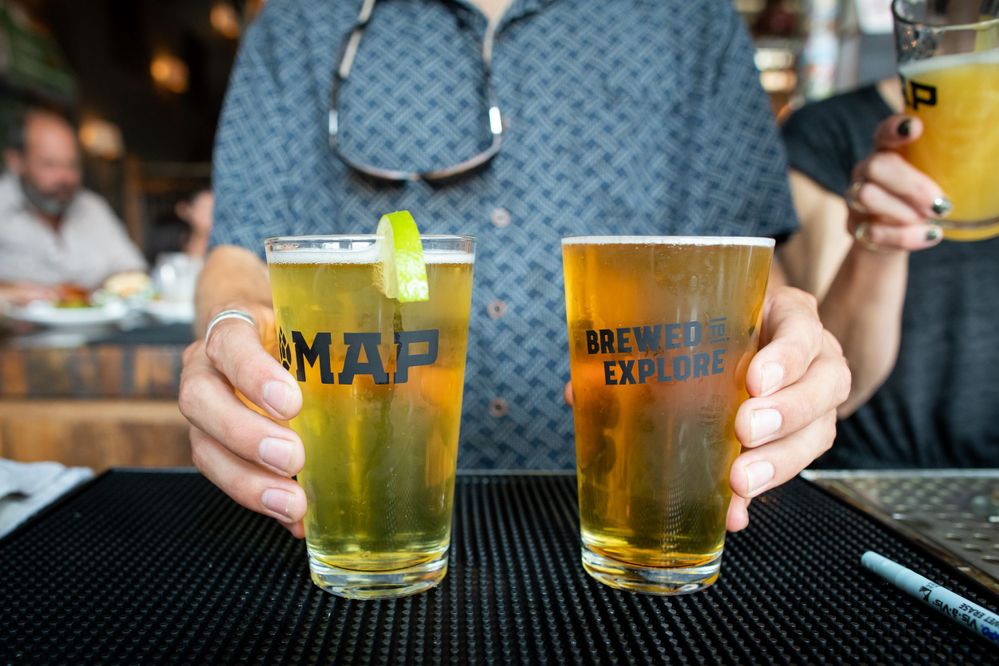 MAP Brewing Company brews and serves local Montana beer, photo by Stephen M. Keller