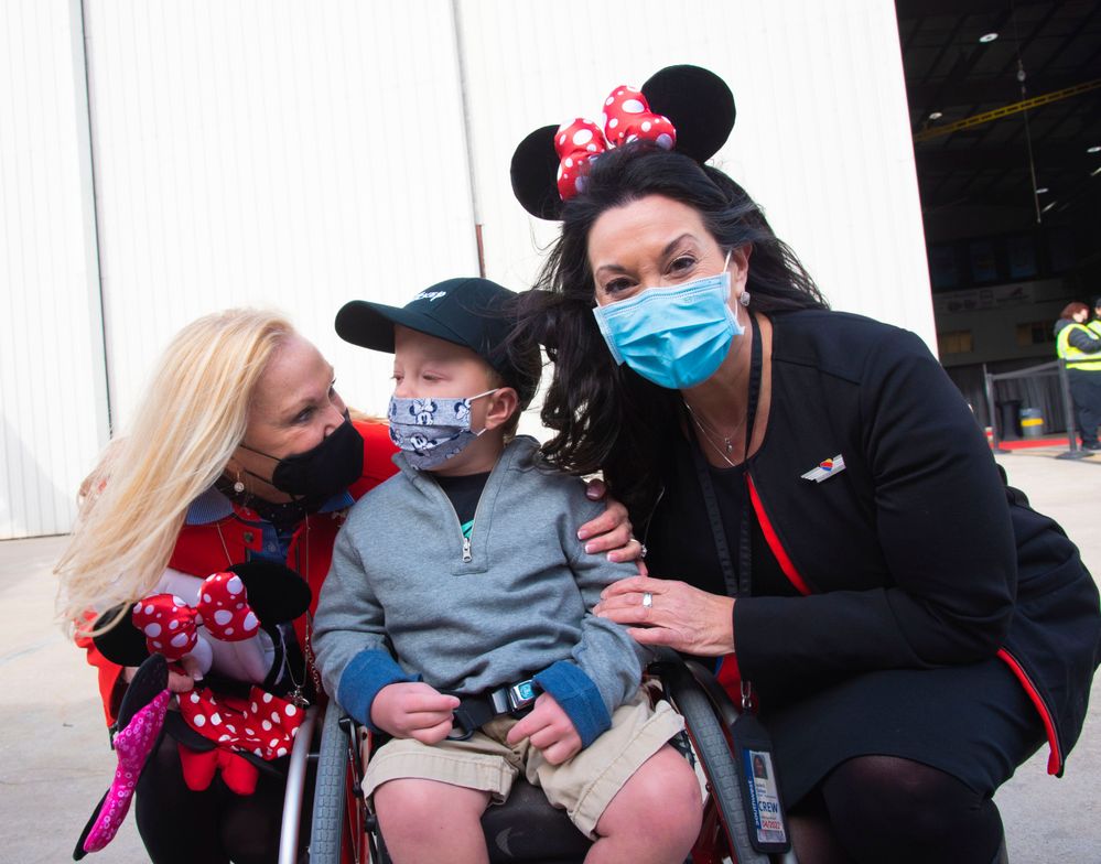 For 15 years, Southwest has partnered with Kidd’s Kids to send children facing serious illness and their families on the trip of a lifetime to the Happiest Place on Earth.