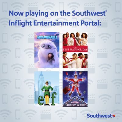 Sleighing It with December Inflight Entertainment Offerings